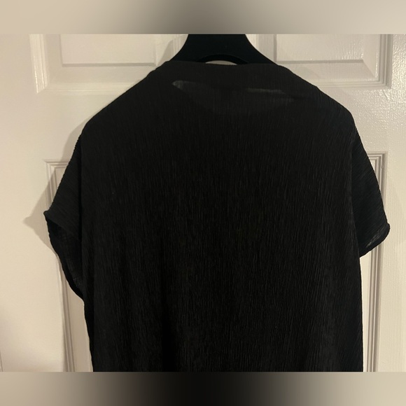 COS Long Crinkled Minimalist Dress Black Size Small Excellent Condition - Picture 12 of 13